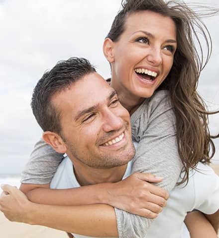Happy woman and man photo